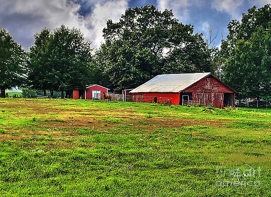 Red Barn Print