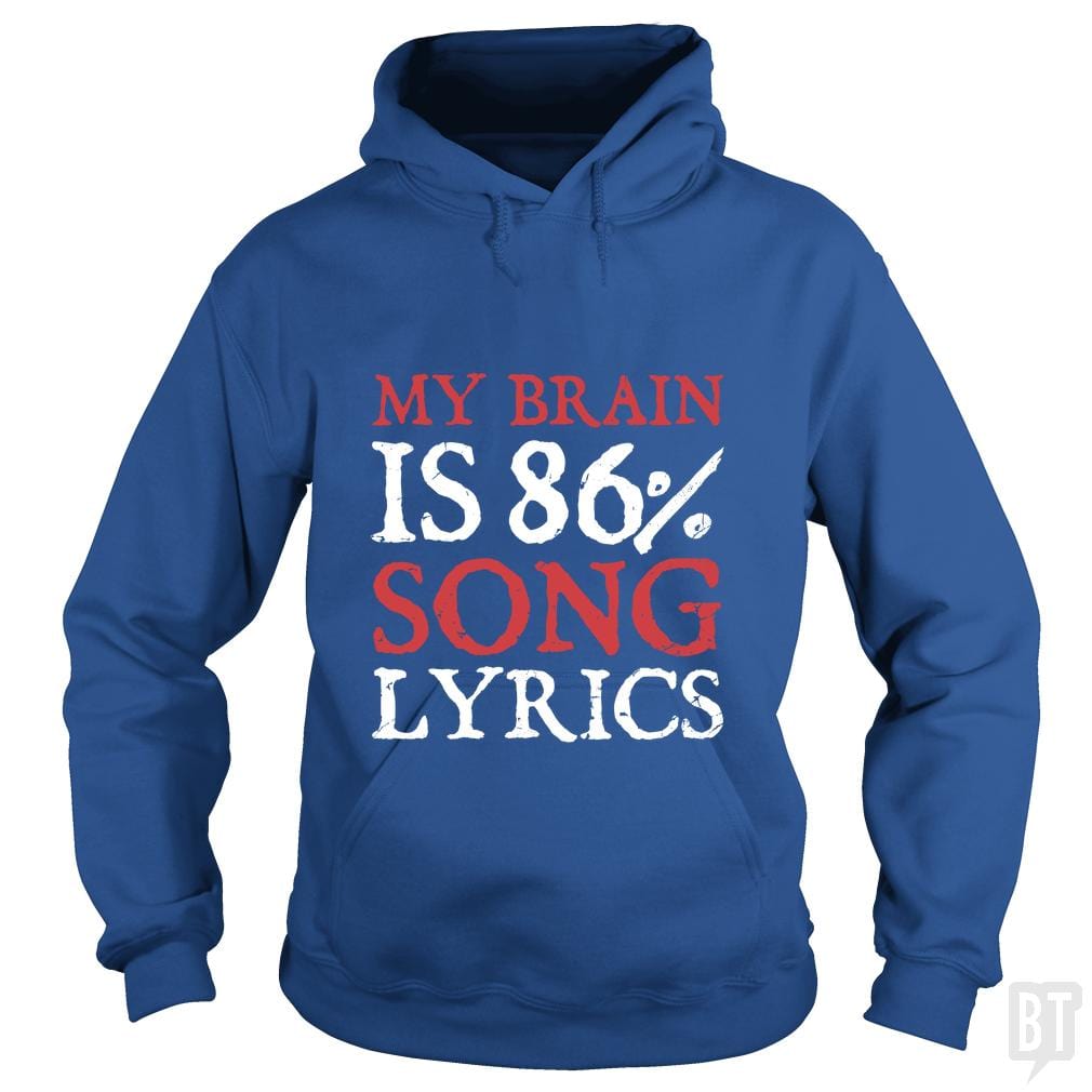 Lyrics Brain Hoodie