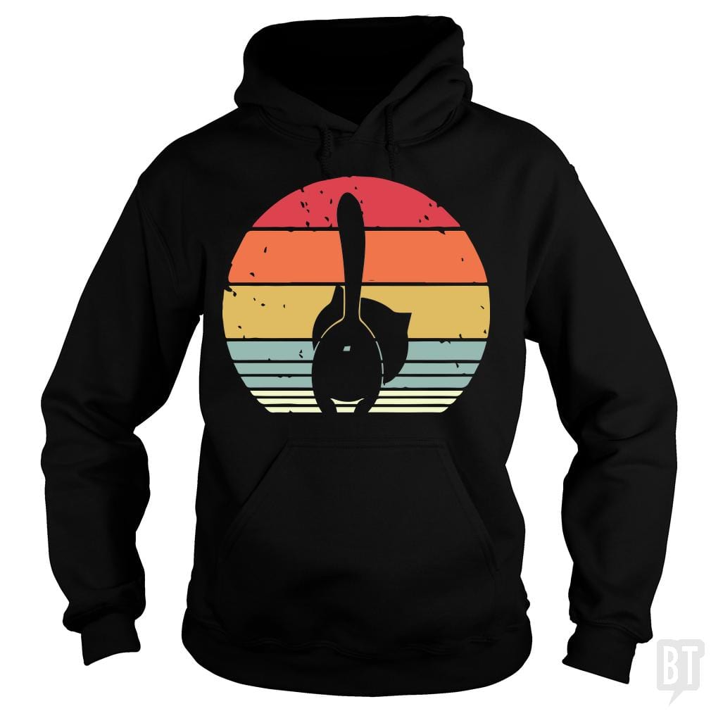 Cat Back Retro Hoodie