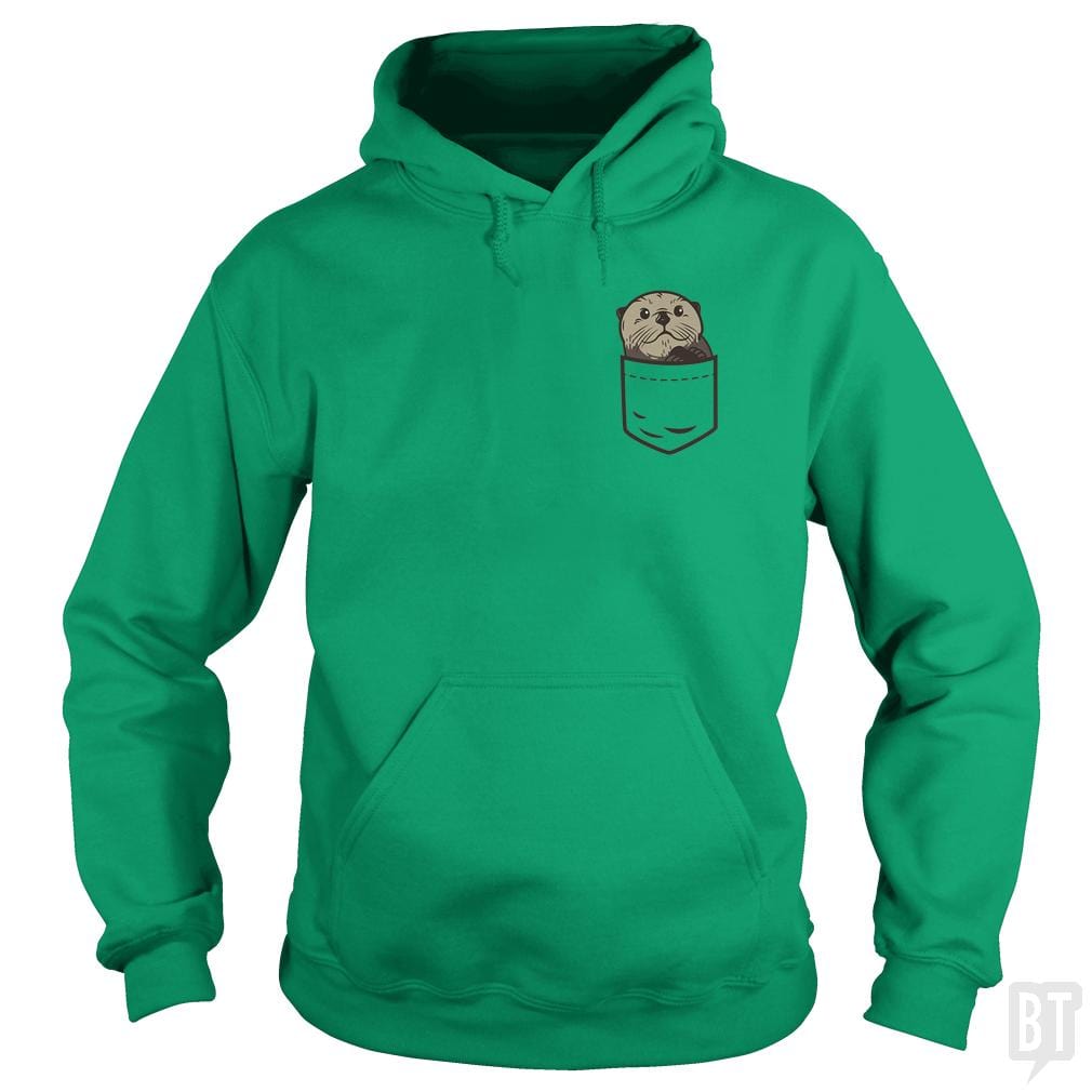 Sea Otter Pocket Animal Hoodie
