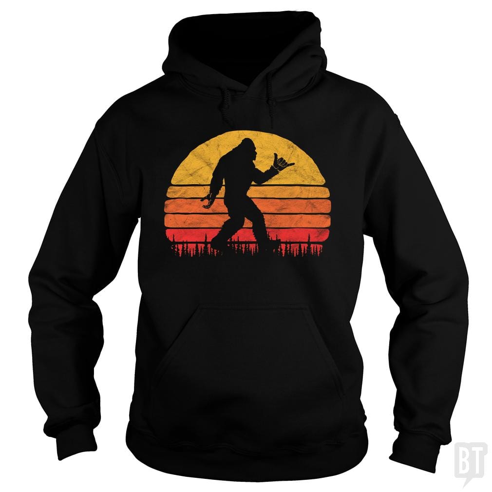 Funny Shaka Aloha Bigfoot Surfer Shirt - Believe D Hoodie