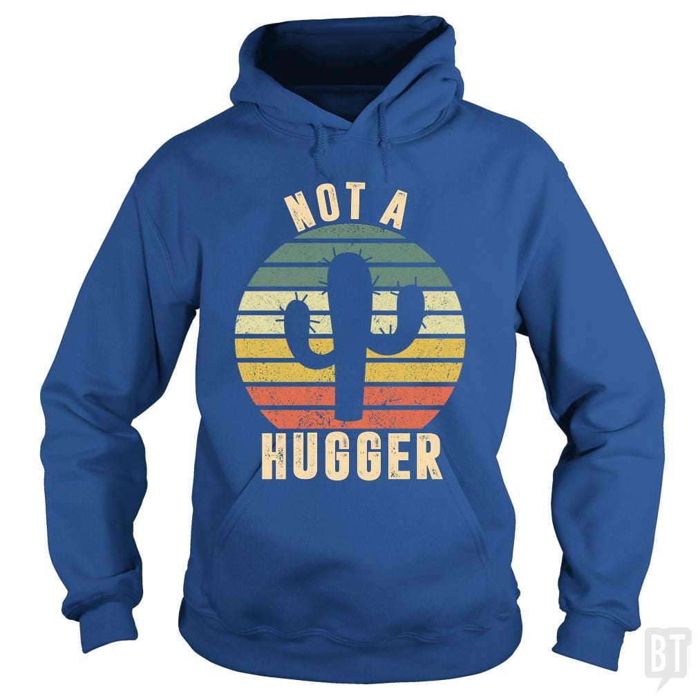 Not A Hugger Cactus Vintage Hoodie