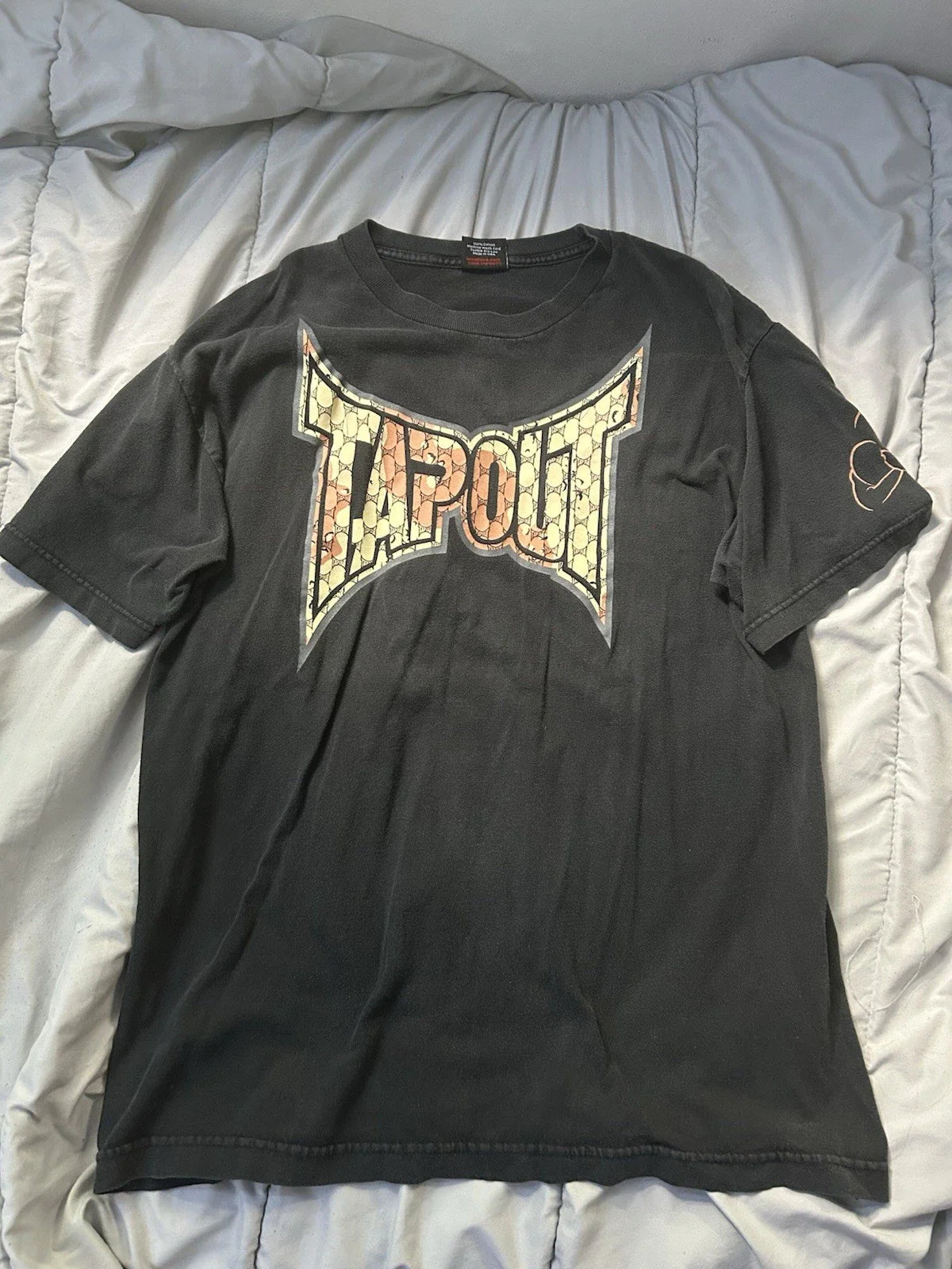 Vintage Tapou Black Y2k Mma Logo Double Sided Tee Unisex T-shirt, Sweatshirt, Hoodie (1)