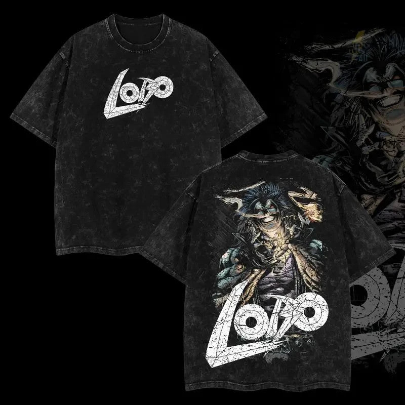 Retro Lobo Comics T-Shirt 100% Premium Cotton Relaxed Fit S-5XL Classic