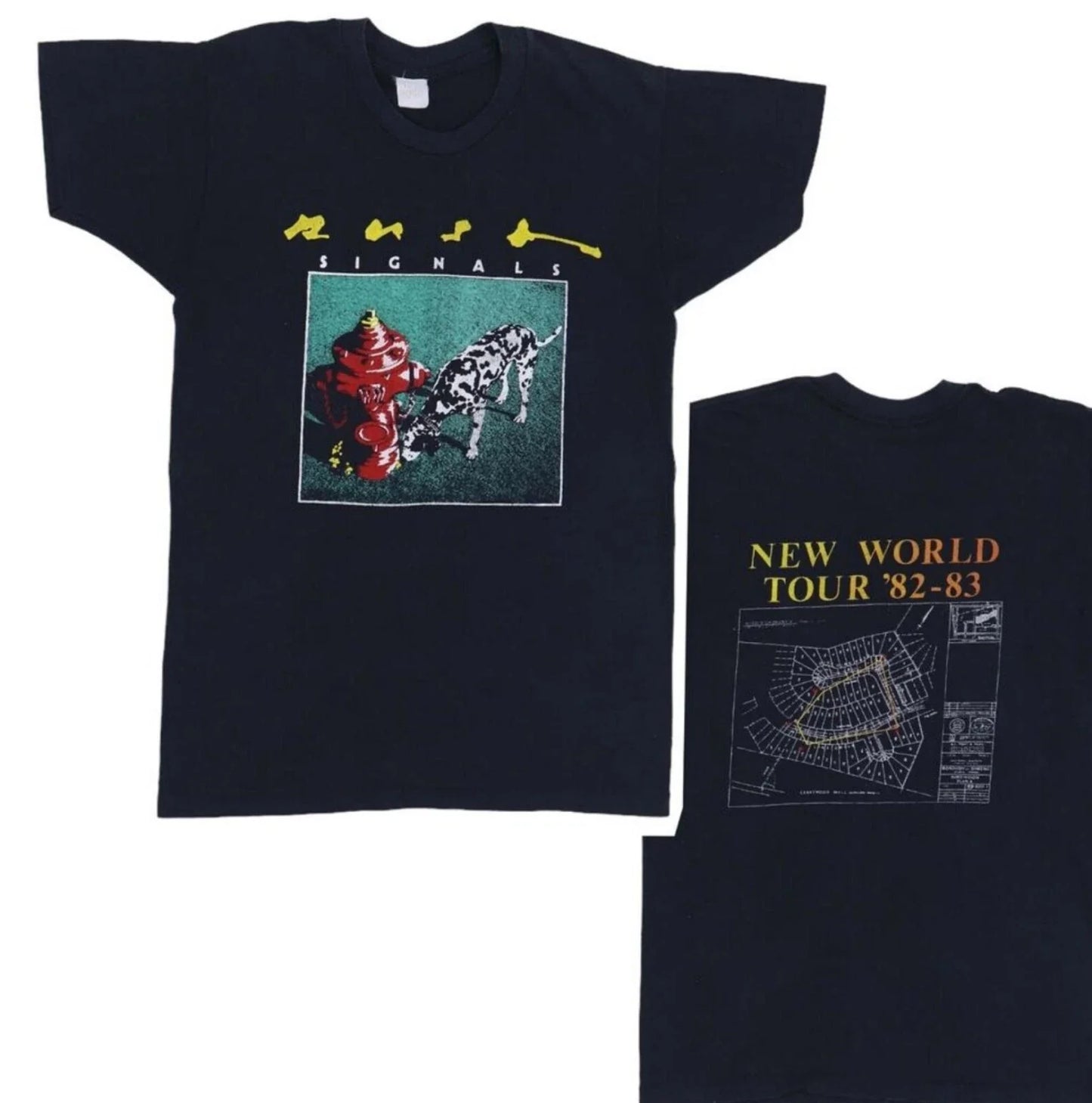 1982 Rush Signals World Tour Black Sides Tee S-5xl Tee Unisex T-shirt, Sweatshirt, Hoodie (1)