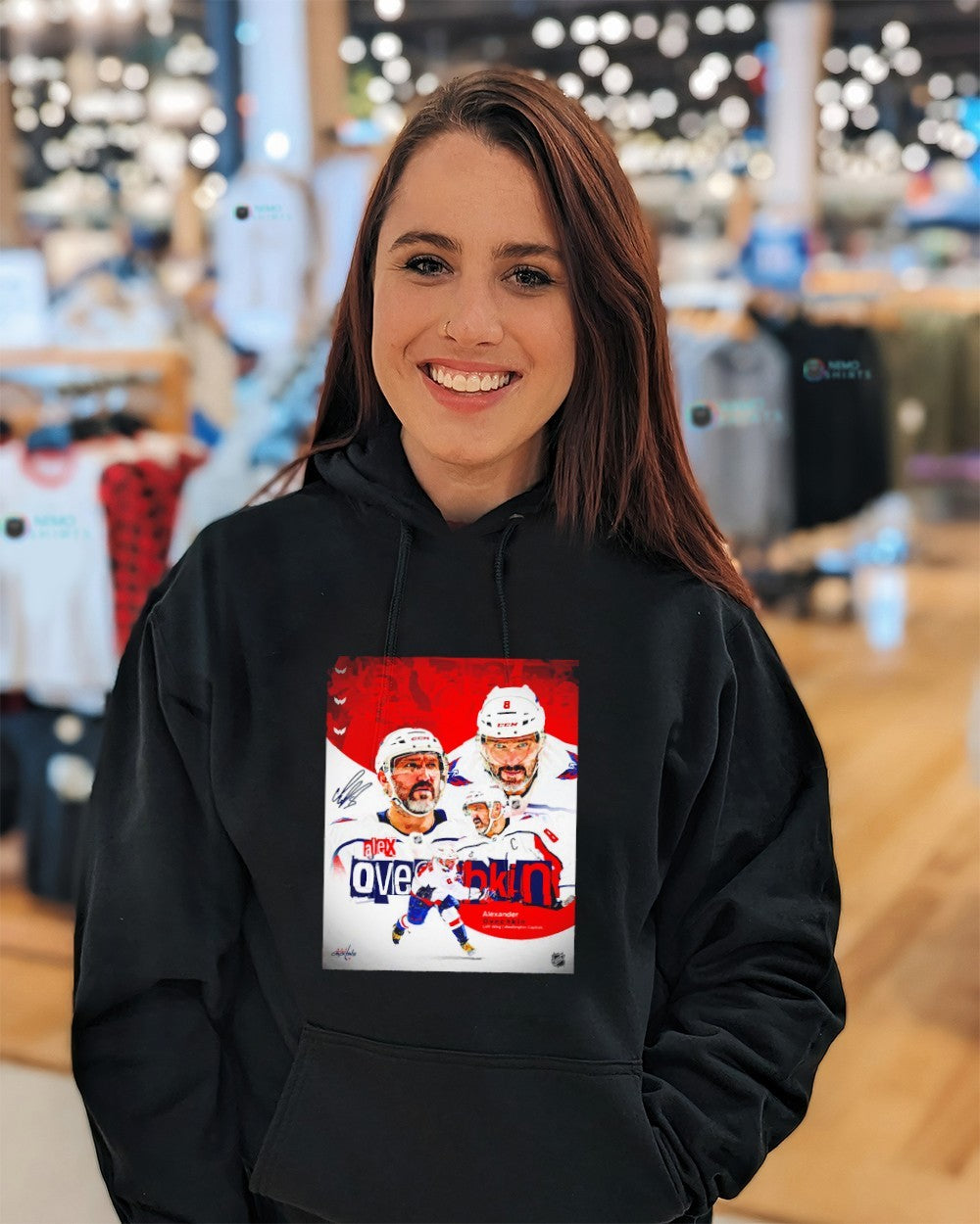 Alex Ovechkin Washington Capitals national hockey league signature shirt