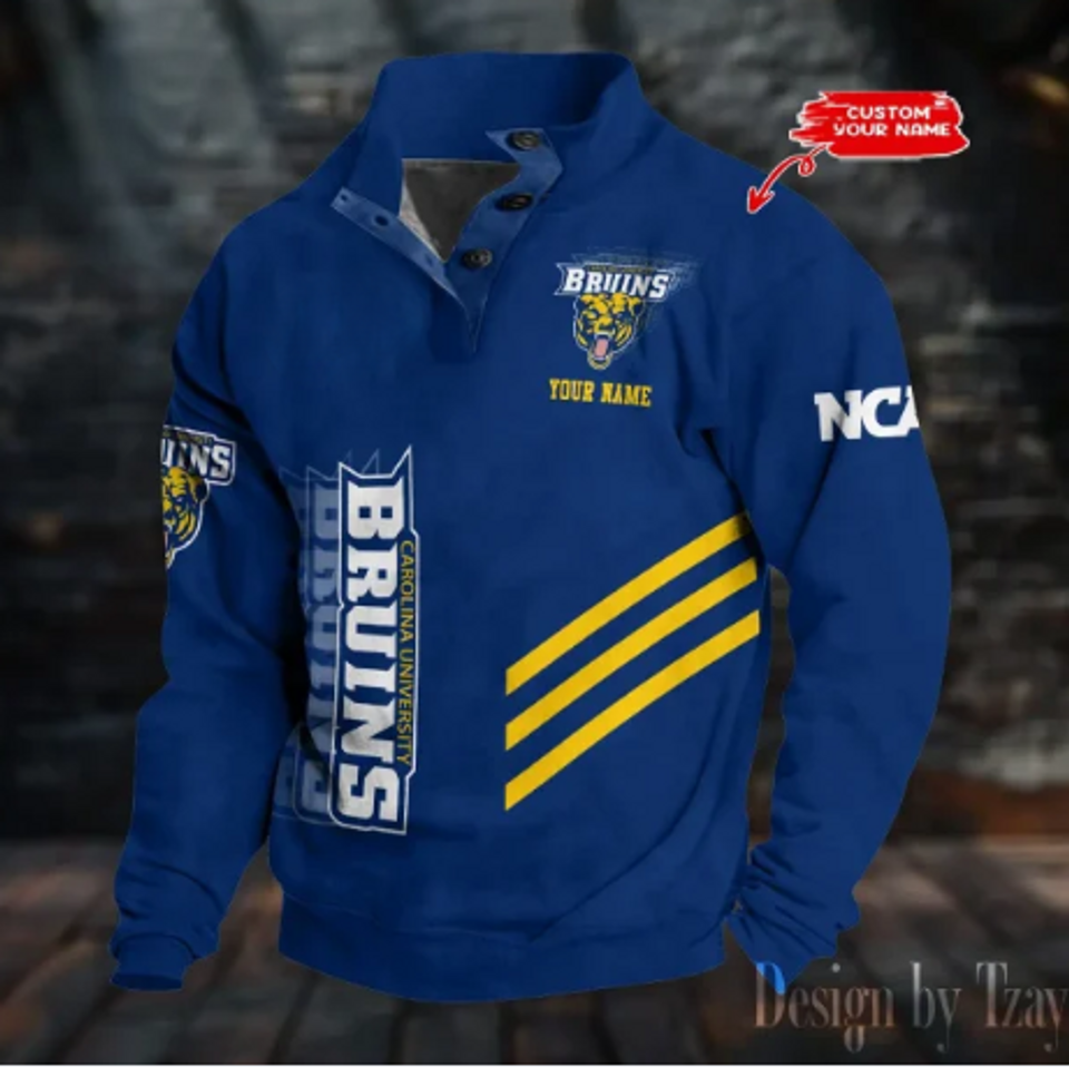 Personalized Bruins Stand Collar Sweatshirt, Basketball Fan Gift