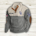 Colorado Rockies Baseball Corduroy Stand Collar Sweatshirts