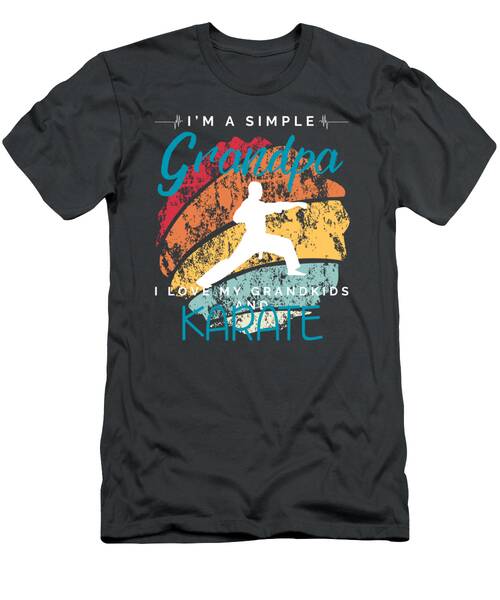 Simple Grandpas Karate Fun  Playful Tee For Grandkids  Martial Arts Enthusiasts T-Shirt
