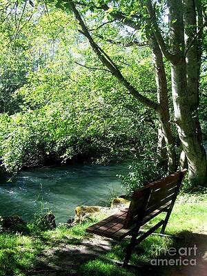 Sitting By The River Print