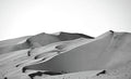 Sossuvlei Namibia Dune Wind Pattern In Black And White Print