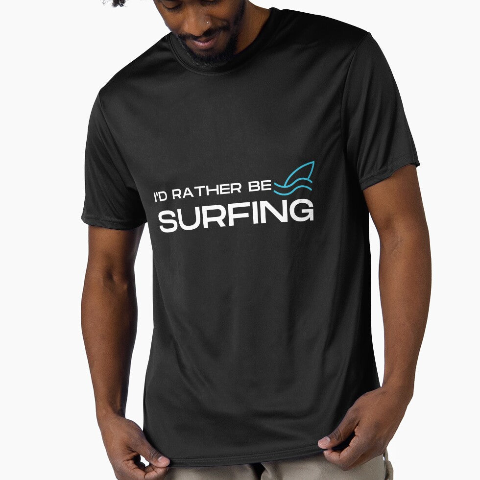 I’d rather be surfing Unisex T-Shirt, Surfing lover, Surfing Party, Surfer Gift, Surfing sport Surfing shirts, Surfing beach, Surfing summer by May K Studio Design