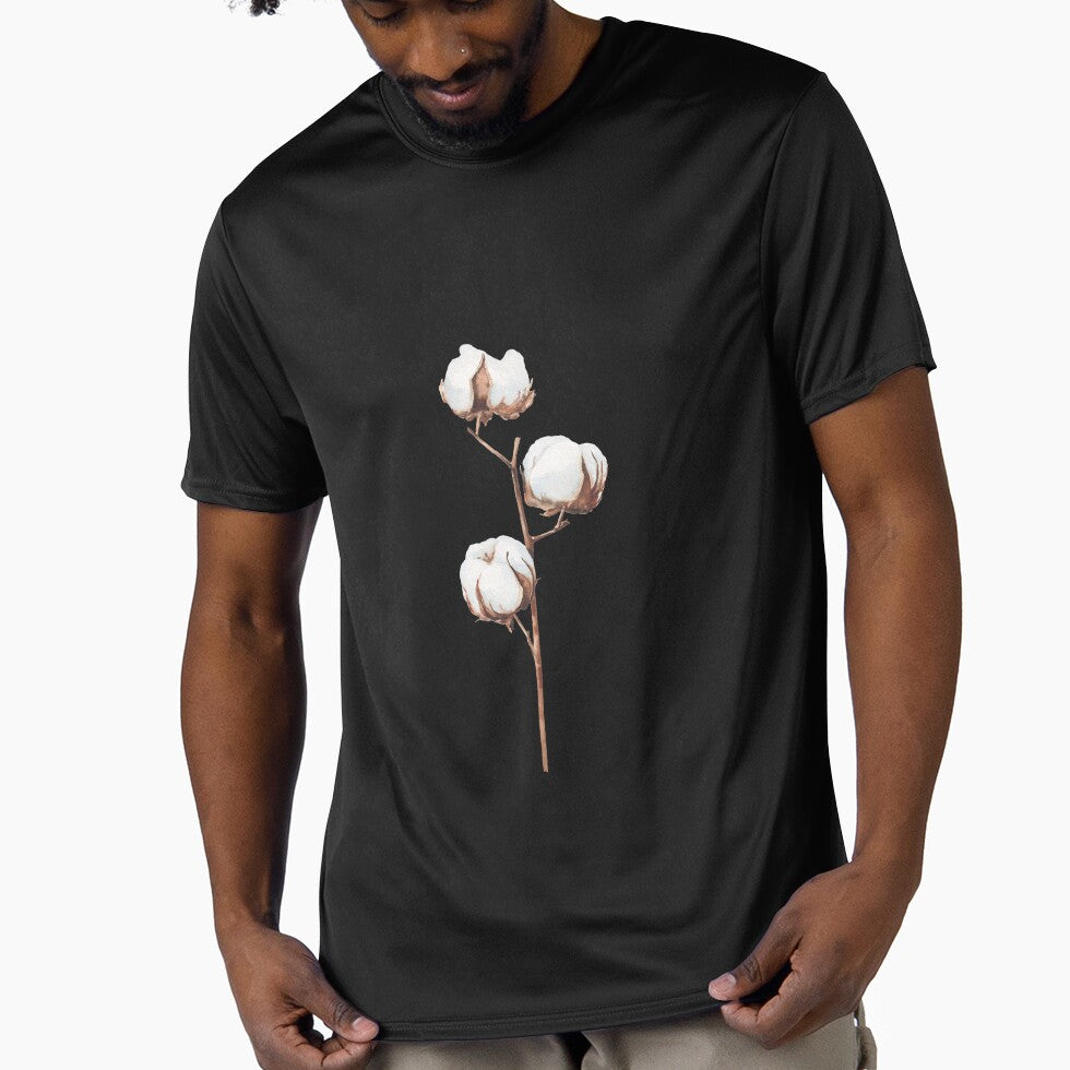 Cotton branch illustration by InnaPatiutko