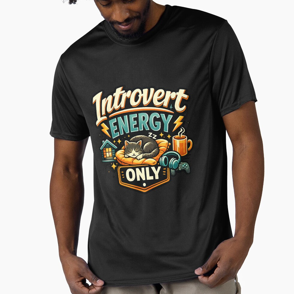 Introvert Energy Only Funny Introvert Humor Meme Antisocial Homebody Design by Nubrixa-Studio