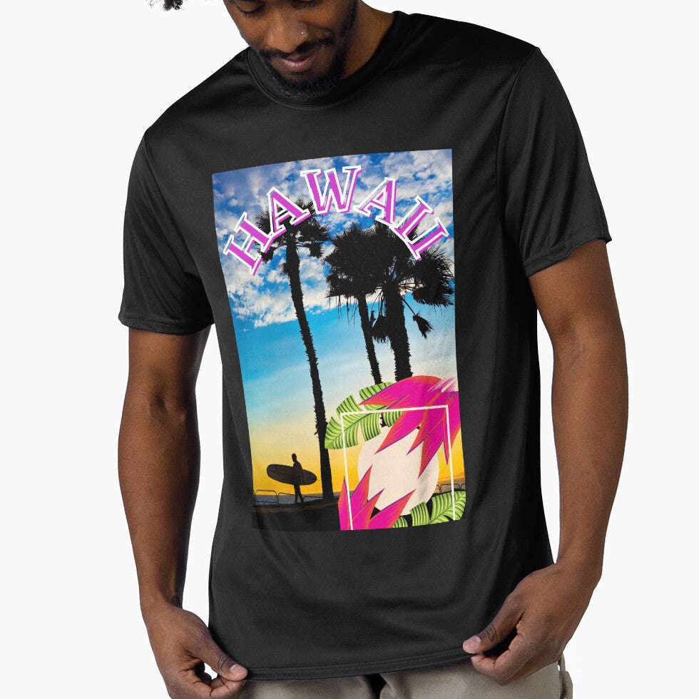 VINTAGE HAWAII SURFING LABEL by starfishstuff