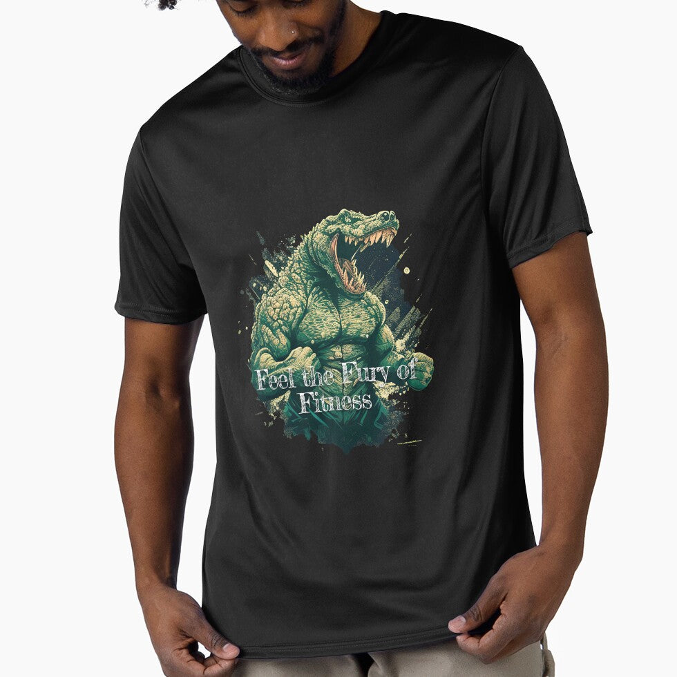 Feel the Fury of FitnessDesignBodybuilding Fitness Gym Workout Exercise Merch Print Design by tengamerx