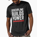 Discipline Builds Power | Gym Motivation & Fitness Mindset Quote by VizoArt-Studio