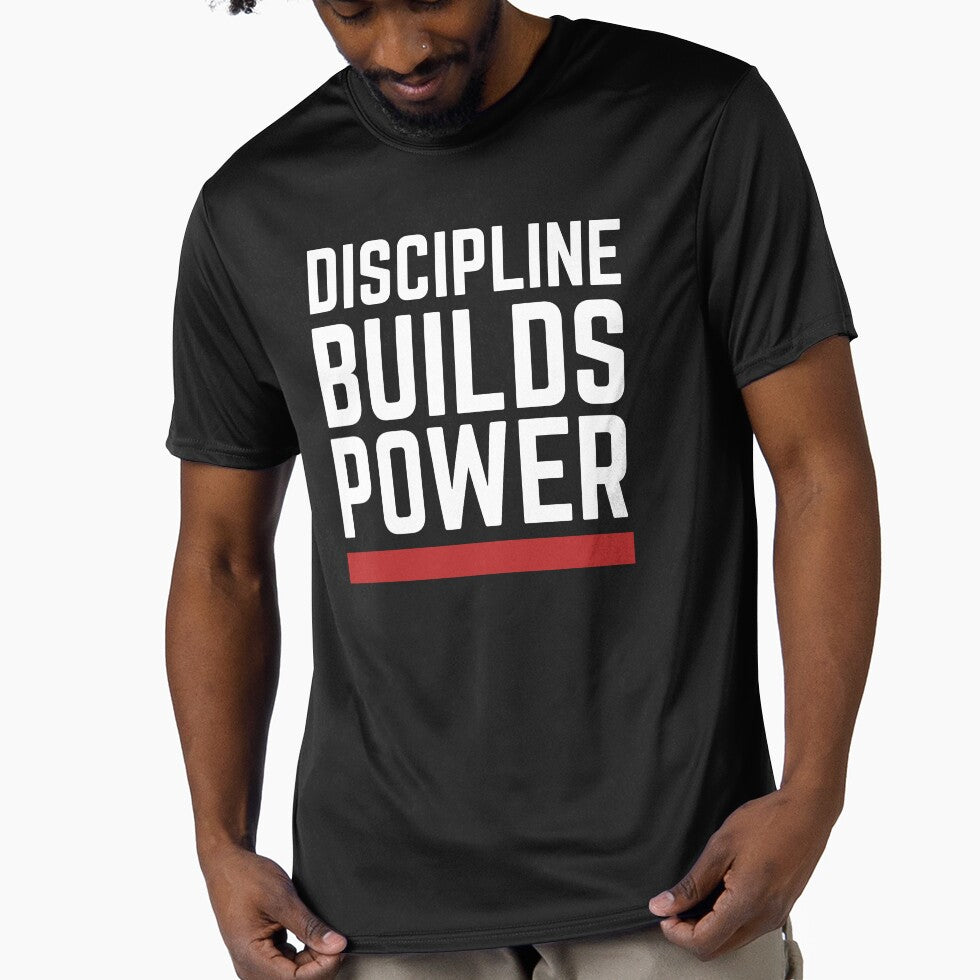 Discipline Builds Power | Gym Motivation & Fitness Mindset Quote by VizoArt-Studio