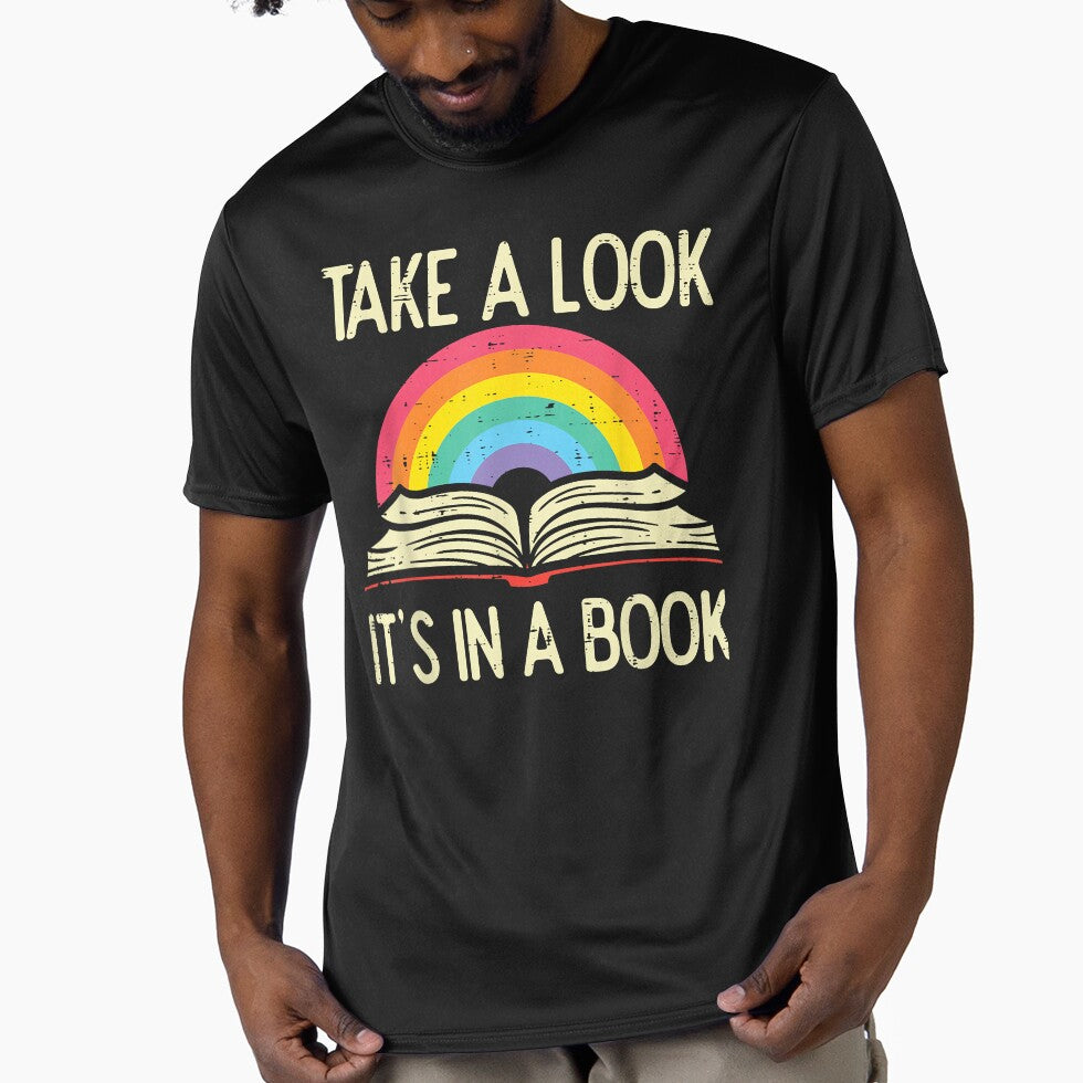 Take A Look Its In A Book Vintage Reading Bookworm Librarian by raso1989