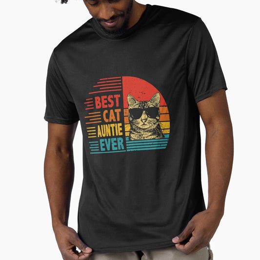 Vintage Retro Best Cat Auntie Ever Funny Cat Lover Mother's Day Gift by EdwinaEmmanoiCo