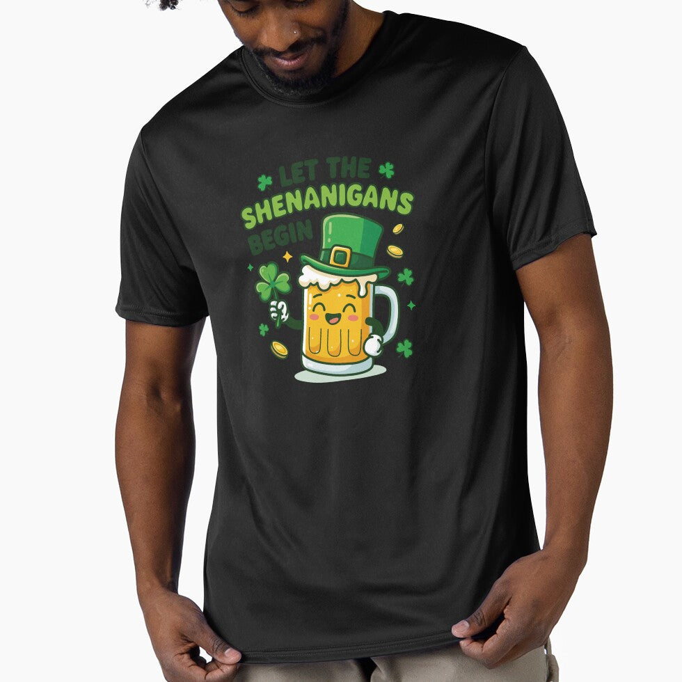 Let the Shenanigans Begin – Funny St Patrick’s Beer Mug by Xatutik.art