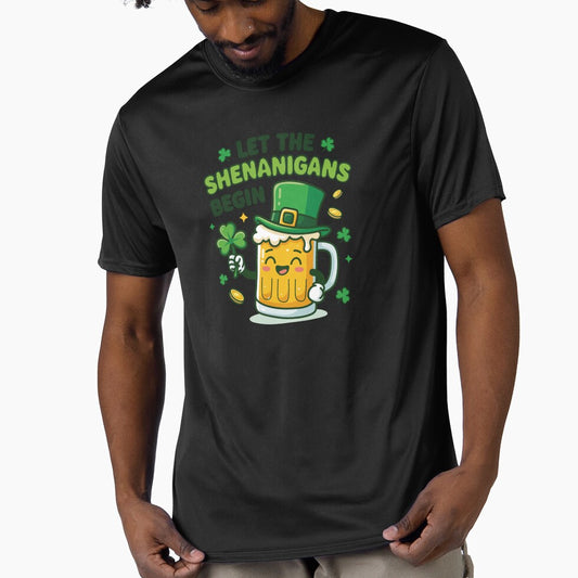 Let the Shenanigans Begin – Funny St Patrick’s Beer Mug by Xatutik.art