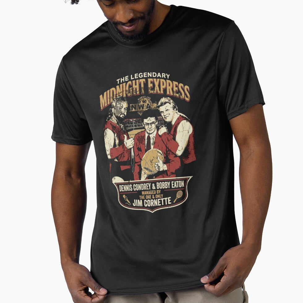 Original Midnight Express Tribute Tee | Classic Tag Team Wrestling | Jim Cornette, Bobby Eaton & Loverboy Dennis Condrey by The Irish Whip
