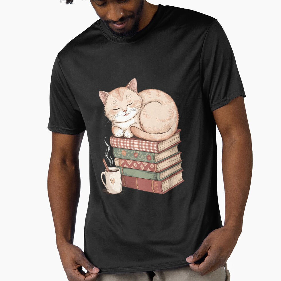 Cozy Cat and Book Lover Reading Bookish Holiday by TrinaEspinoza