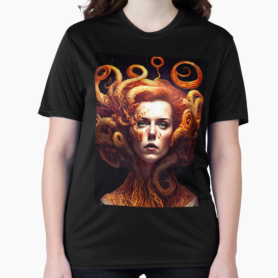Golden Hair T-shirts, Art Prints by BERKKIZILAY