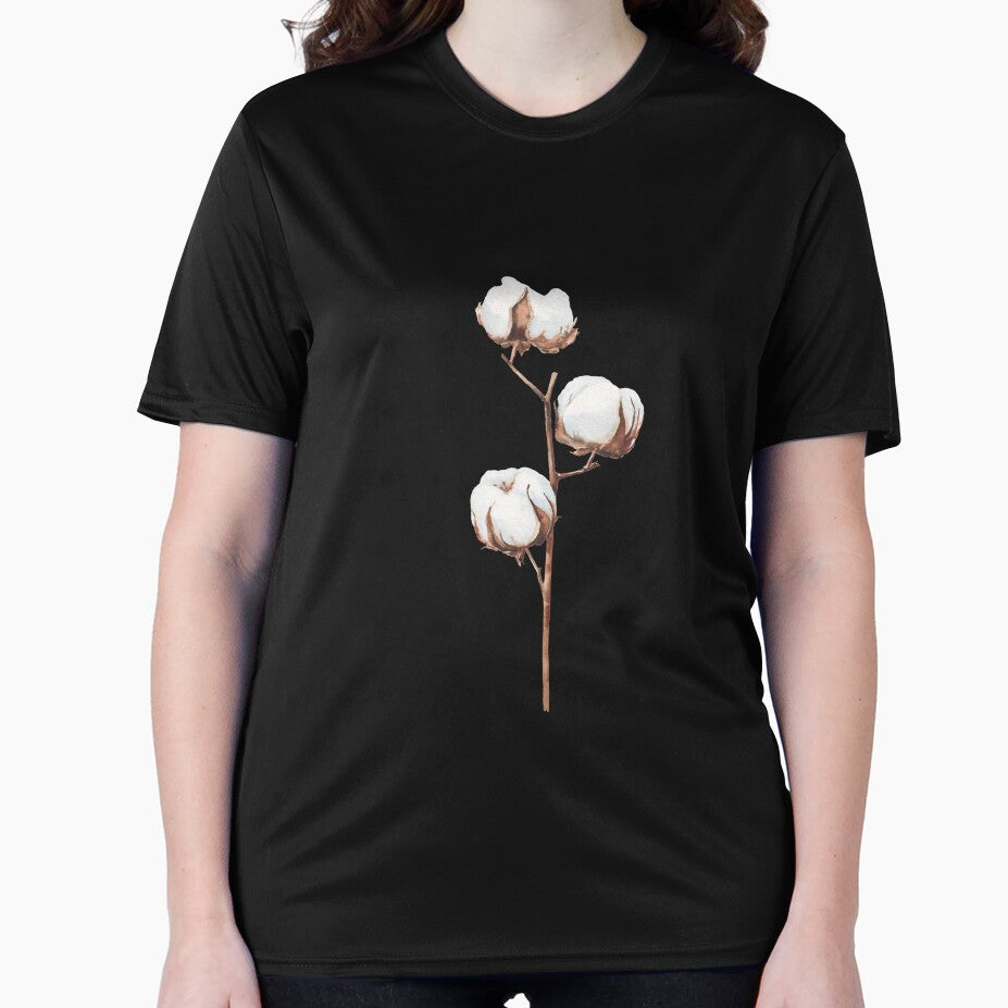 Cotton branch illustration by InnaPatiutko