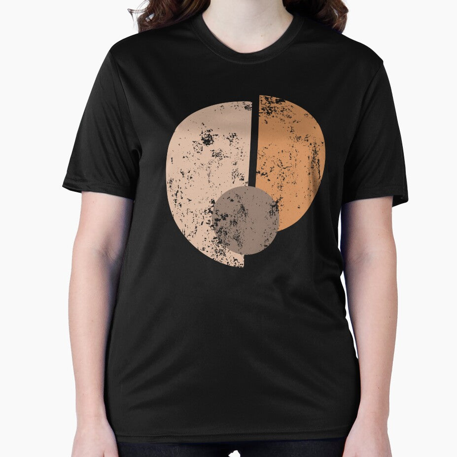 Round, Geometric Boho Art Prints in Earthy Tones by BesideStyles