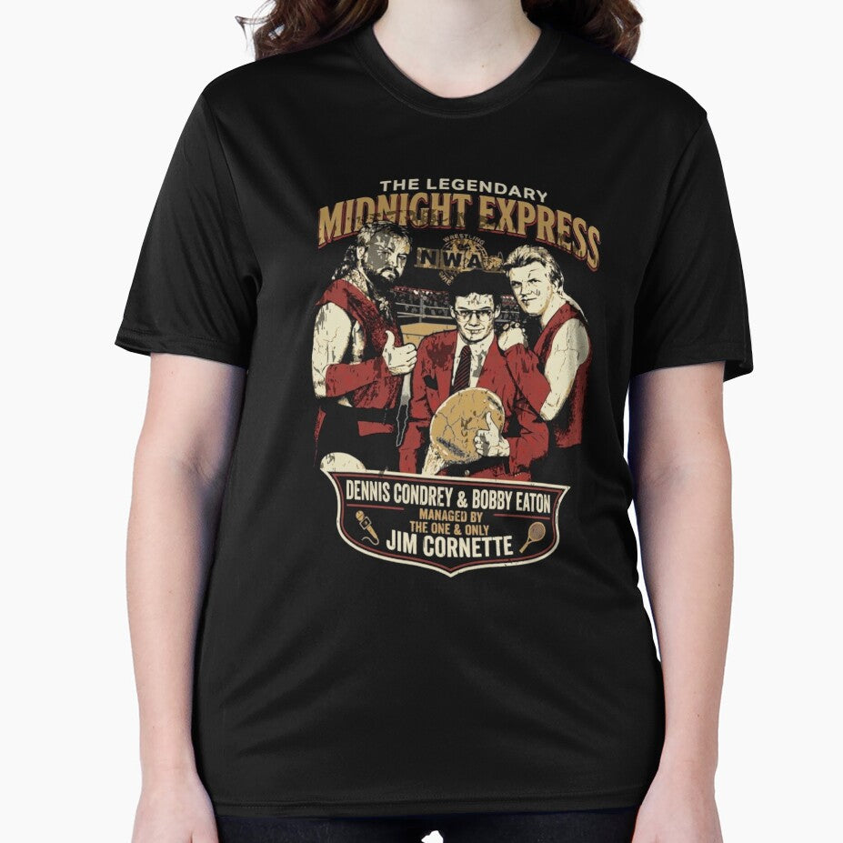 Original Midnight Express Tribute Tee | Classic Tag Team Wrestling | Jim Cornette, Bobby Eaton & Loverboy Dennis Condrey by The Irish Whip