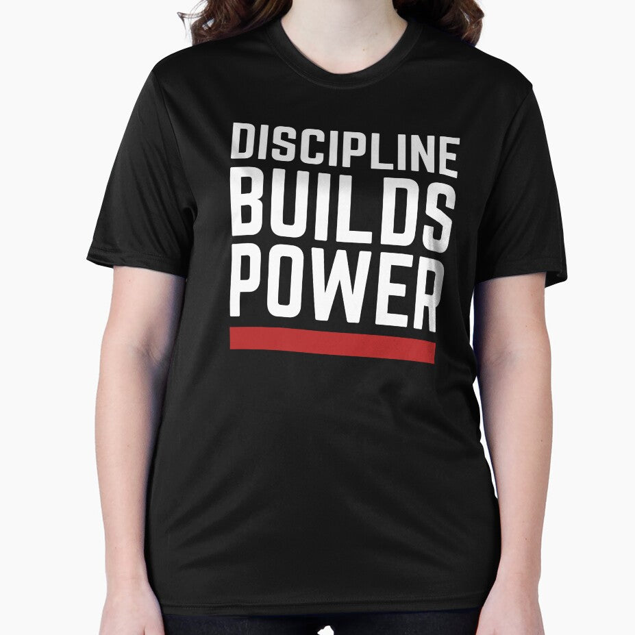 Discipline Builds Power | Gym Motivation & Fitness Mindset Quote by VizoArt-Studio