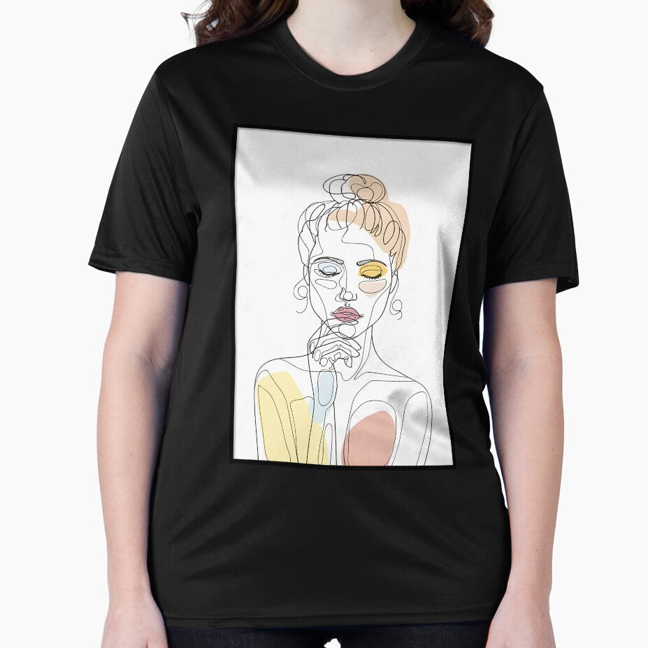 Minimalist Woman Line Art | Modern Abstract Female Illustration by RadiantGraphics