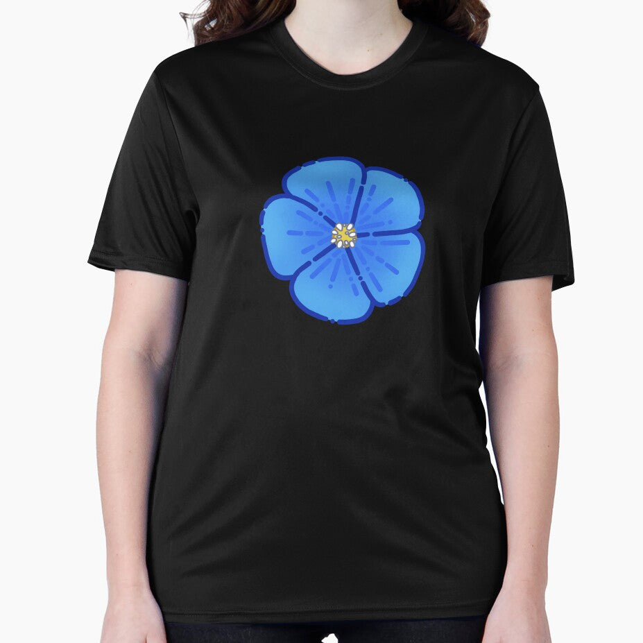 Blue Flower Simple Design by AveryZi