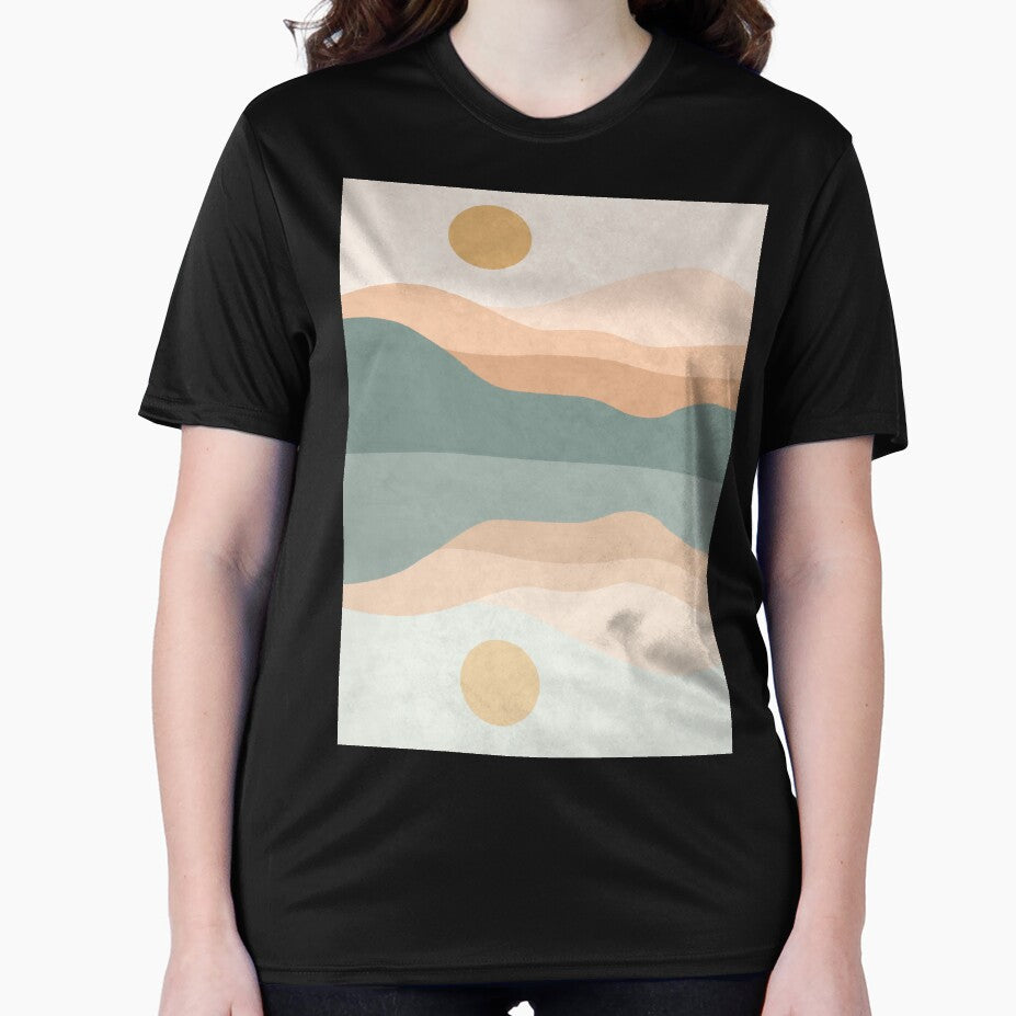Mountain Mid Century Modern Boho Japandi by MnmlArt