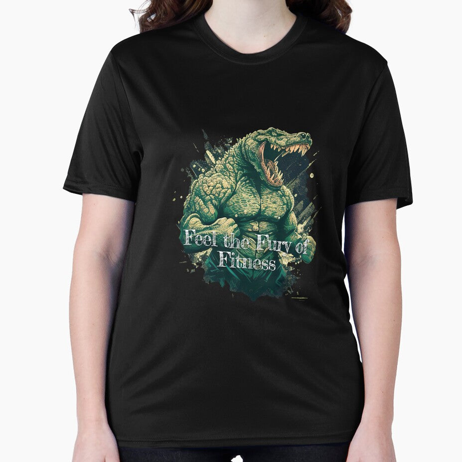 Feel the Fury of FitnessDesignBodybuilding Fitness Gym Workout Exercise Merch Print Design by tengamerx