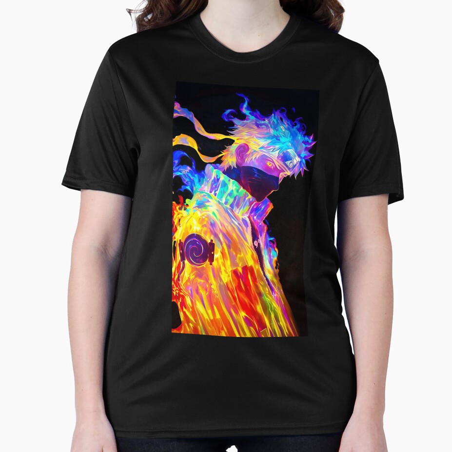 Neon Ninja Flame Aura – Cyber Anime Warrior Glow Streetwear Art by Dyan4