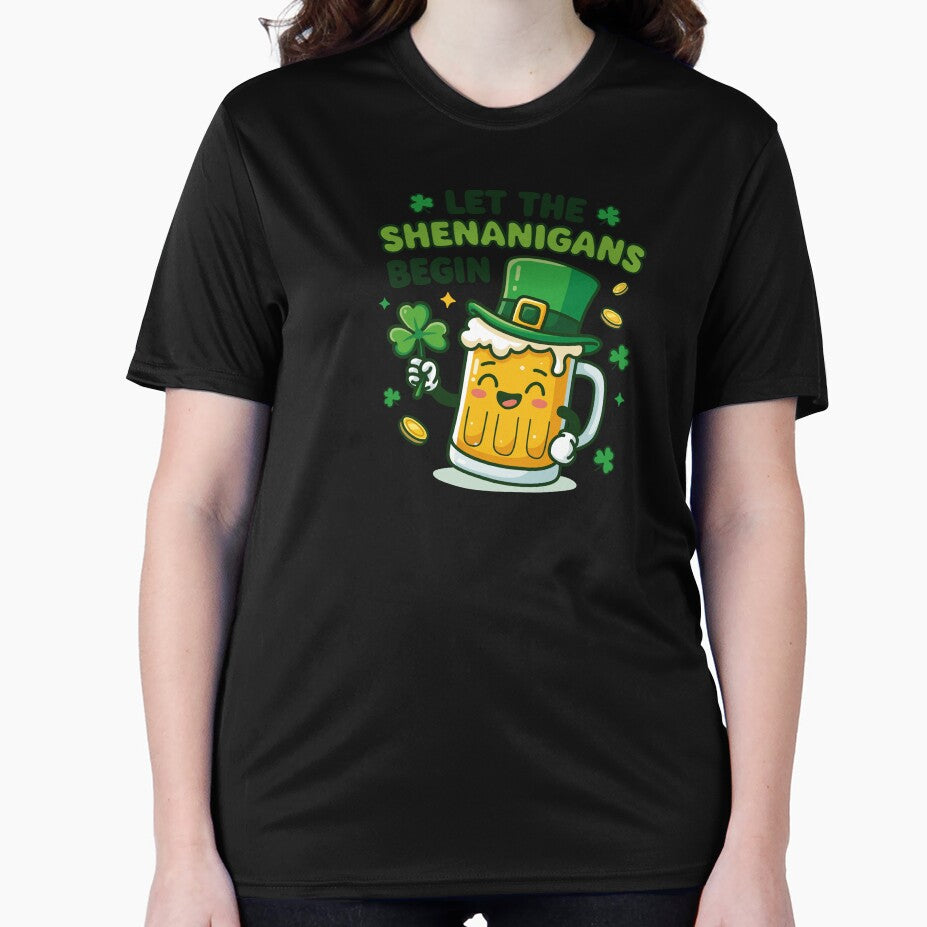 Let the Shenanigans Begin – Funny St Patrick’s Beer Mug by Xatutik.art