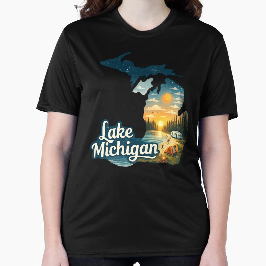 Lake Michigan Travel Art by maximinano100k