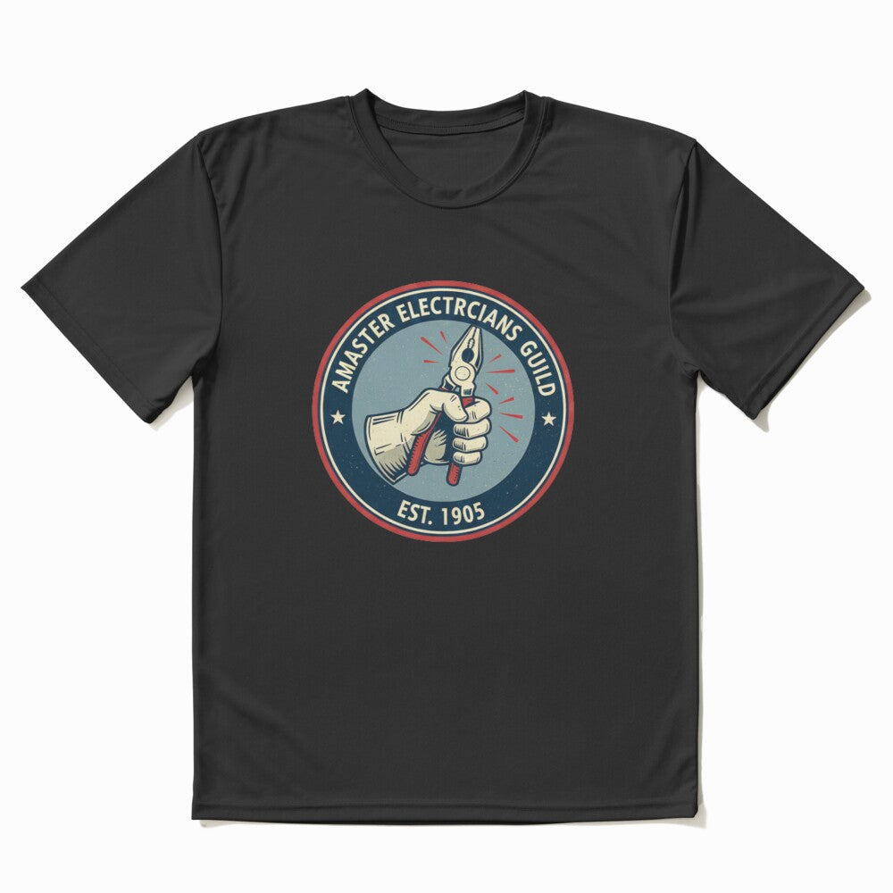 American Electrician T-Shirt |  Master Electricians Guild Badge by AGRO ART