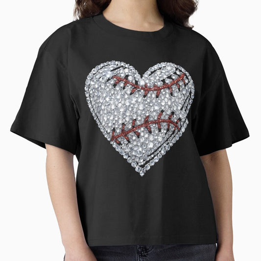 Baseball Mom Tshirt love Baseball Shirts Women Baseball -Gifts Baseball- Heart Graphic Tee Game Day Gifts Funny Short Sleeve Tops by pigeon-blue