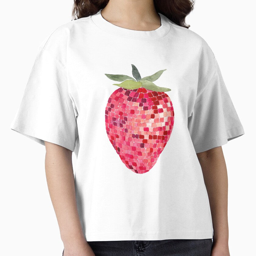 Disco Ball Strawberry by papierquarell