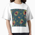 Dahlia palm flower pattern a watercolor turquoise by Yana Mustafina | Boho Soulful Designs