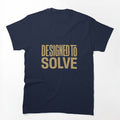 Designed To Solve | Premium Engineering Typography Shirt by Amr Darwish Graphic designer