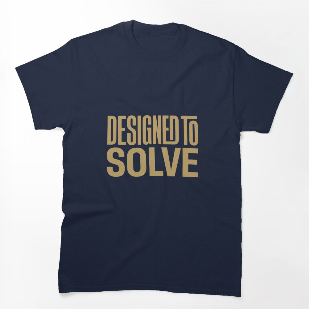 Designed To Solve | Premium Engineering Typography Shirt by Amr Darwish Graphic designer