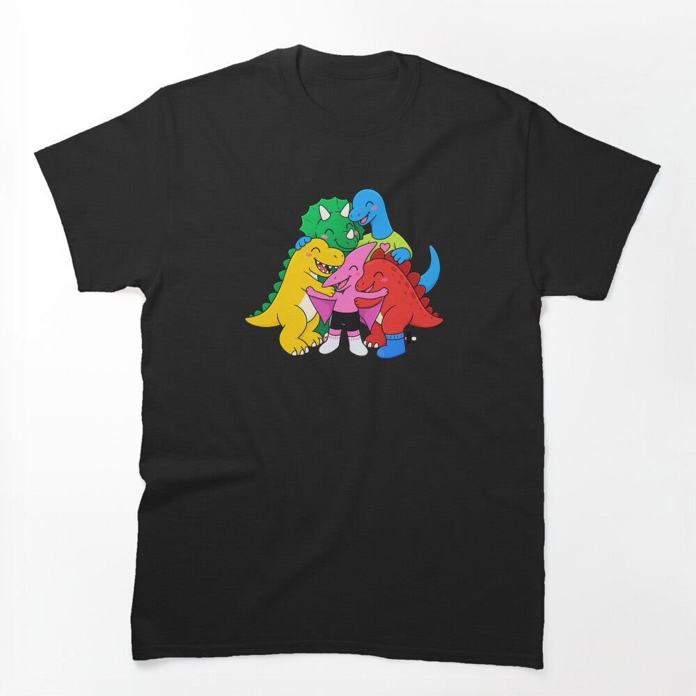 Cute Dinosaur Friends Squad T-Shirt by TOLDWAYTSHIRT