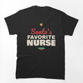 Santa's Favorite Nurse Christmas Shirt by The Spare Mitten