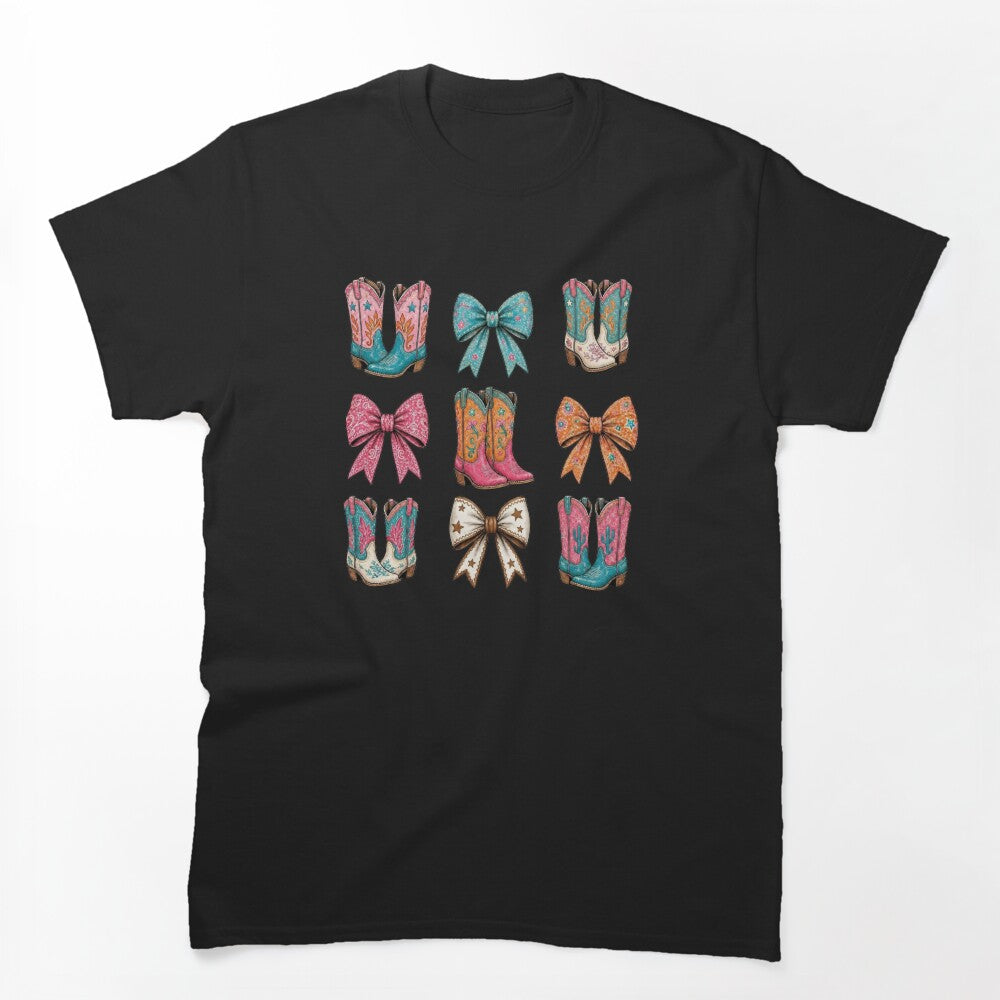 Boots and Bows Tshirt by CozyCollectiveCo
