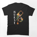 Floral Stethoscope - Funny Nursing Tshirt by SunsetGloww